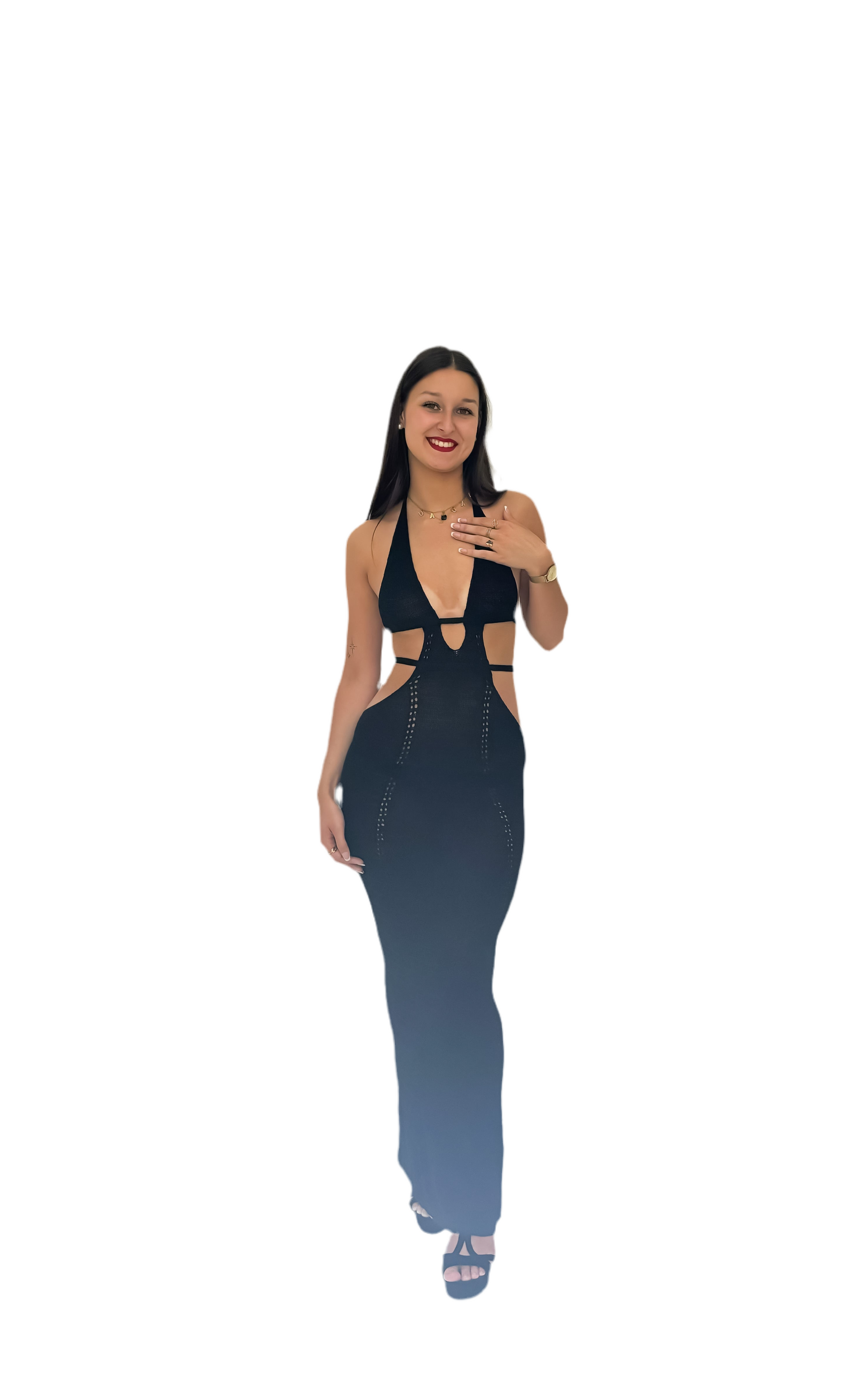Robe mi-longue