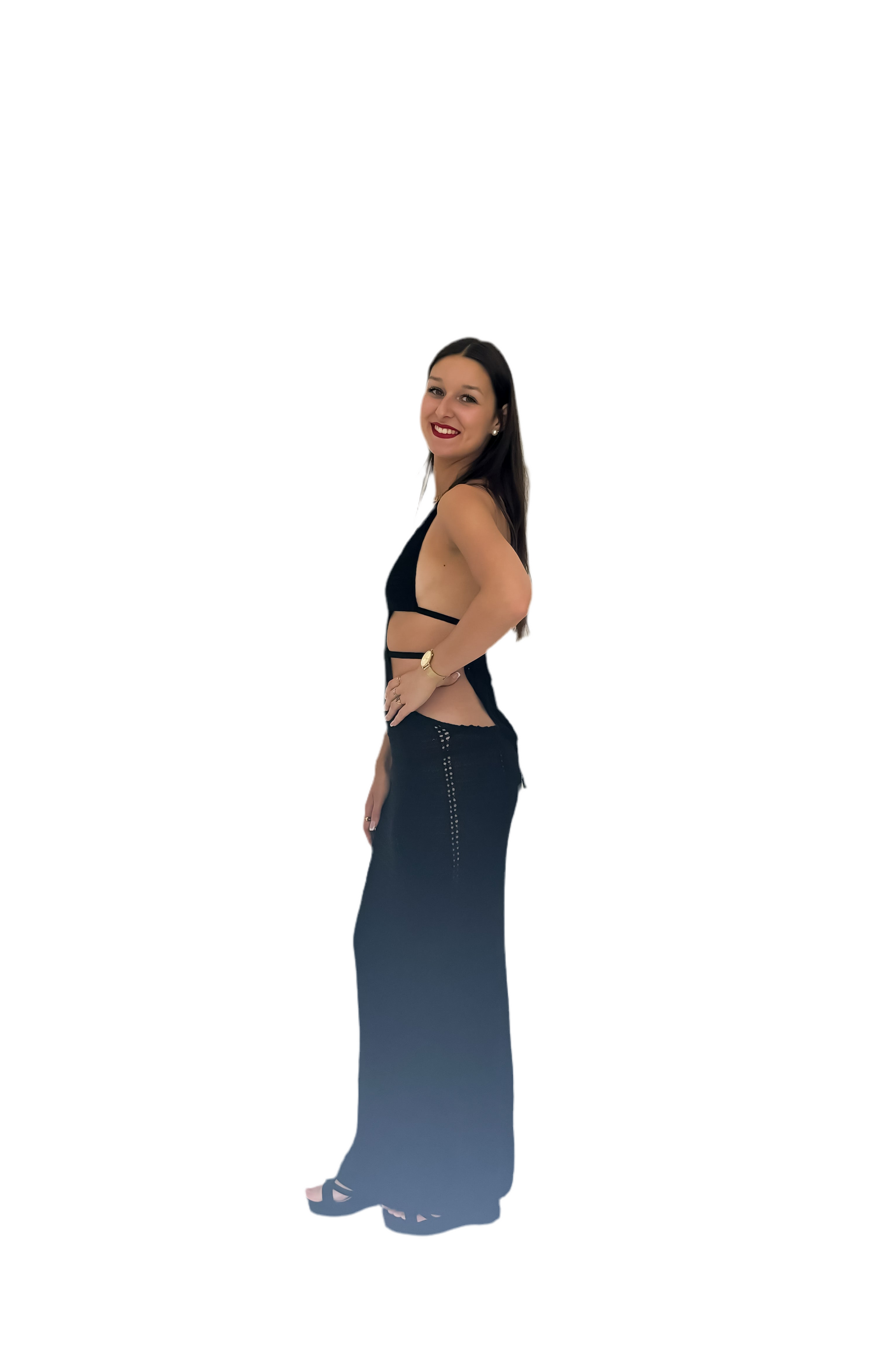 Robe mi-longue